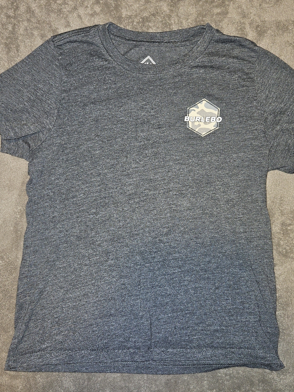 Burlebo - "Rad Dude" Short Sleeve Tee - Heather Black w/ Deer Camo